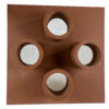 four hole round tile vent screen for the exterior of a home