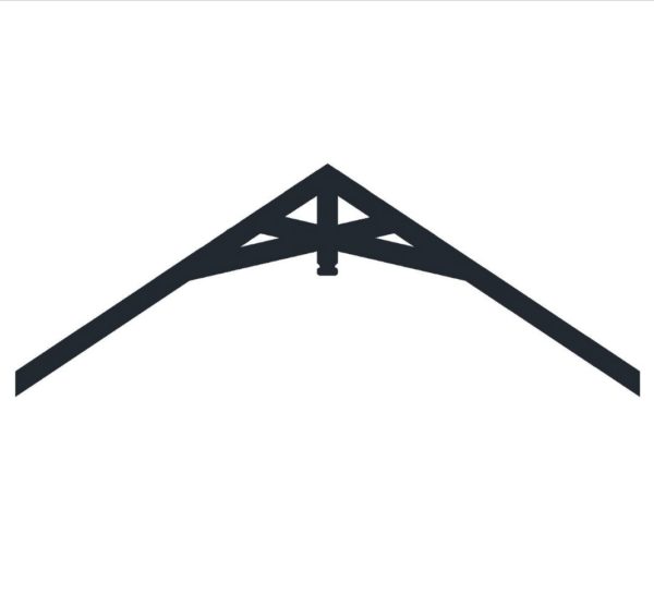 An image of the Catskill decorative wood truss outline from Volterra Architectural Products