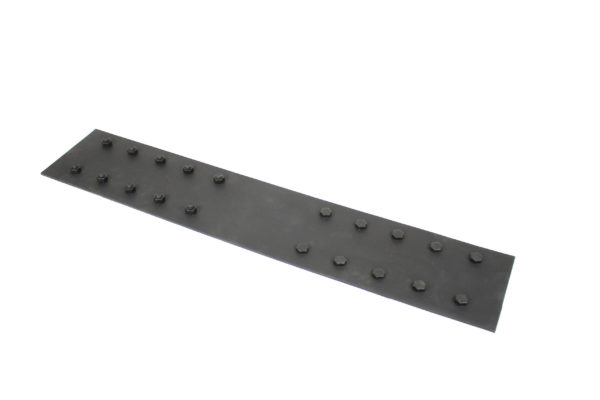 Extra-large double bolt faux beam strap manufactured by Volterra Architectural Products for use with faux wood beams.