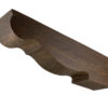 rough sawn faux wood corbel pecan stain