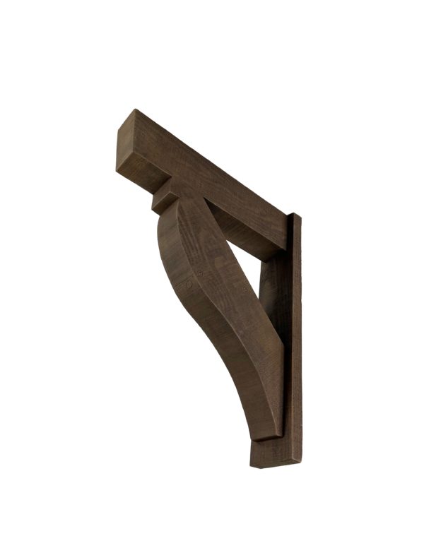 faux wood bracket, in rough sawn