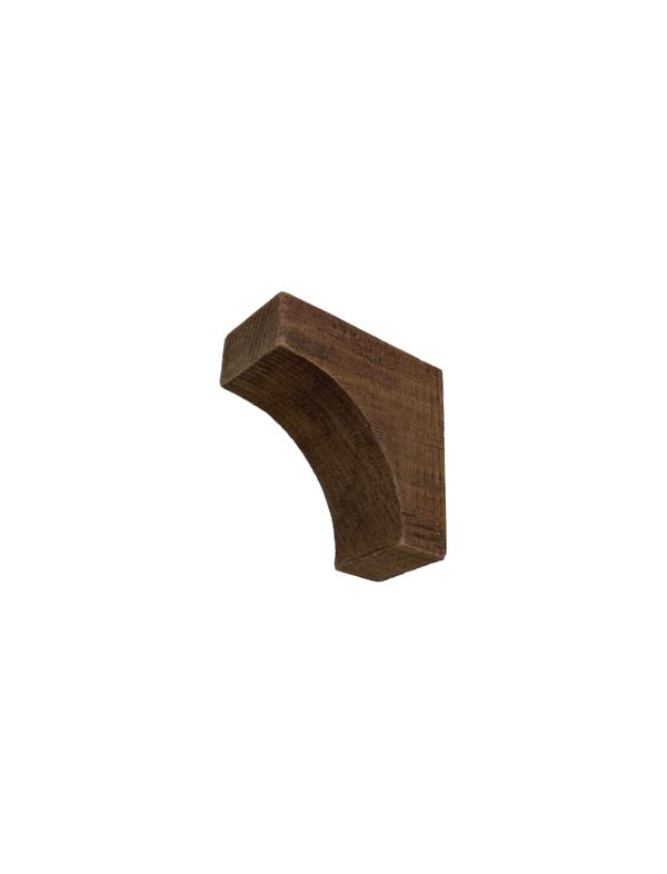 faux wood corbel rough sawn with cove detail