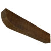 Faux wood bullnose rough sawn truss tail