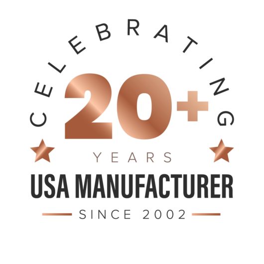 Celebrating 20+ years usa manufacturer since 2002