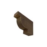 3½" x 9" x 12½" Rough Sawn Faux Wood Corbel