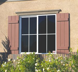 Rough Sawn 3 Board B&B Faux Shutters