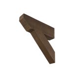 3½" x 5½" x 17½" x 17" Rough Sawn Faux Wood Bracket