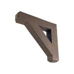 3½" x 3½" x 20" x 18¼" Rough Sawn Faux Wood Bracket