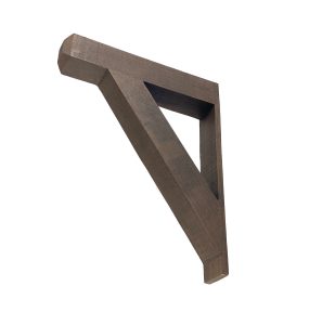 3½" x 3½" x 19½" x 23⅞" Rough Sawn Faux Wood Bracket