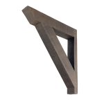 3⅝" x 3½" x 22" x 24" Rough Sawn Faux Wood Bracket