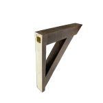 3⅝" x 3½" x 22" x 24" Rough Sawn Faux Wood Bracket