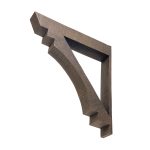 3½" x 3½" x 22" x 24" Rough Sawn Faux Wood Bracket