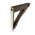 3½" x 3½" x 22" x 24" Rough Sawn Faux Wood Bracket