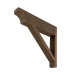 3½" x 5½" x 25" x 22" Rough Sawn Faux Wood Bracket