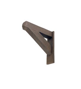 3⅜" x 3⅜" x 18" x 18" Rough Sawn Faux Wood Bracket