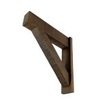 3½" x 5½" x 23¾" x 26" Rough Sawn Faux Wood Bracket