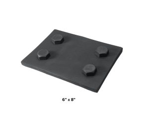 6" Faux Iron Plate