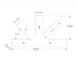 Bottom Chord King Post Webbing Plates