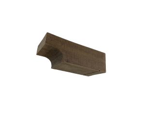 5¼" x 4" x 11⅞" Rough Sawn Faux Wood Corbel