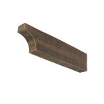 3" x 6⅛" x 26½" Rough Sawn Faux Wood Corbel