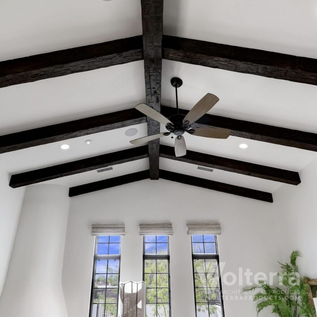 decorative beams with windows