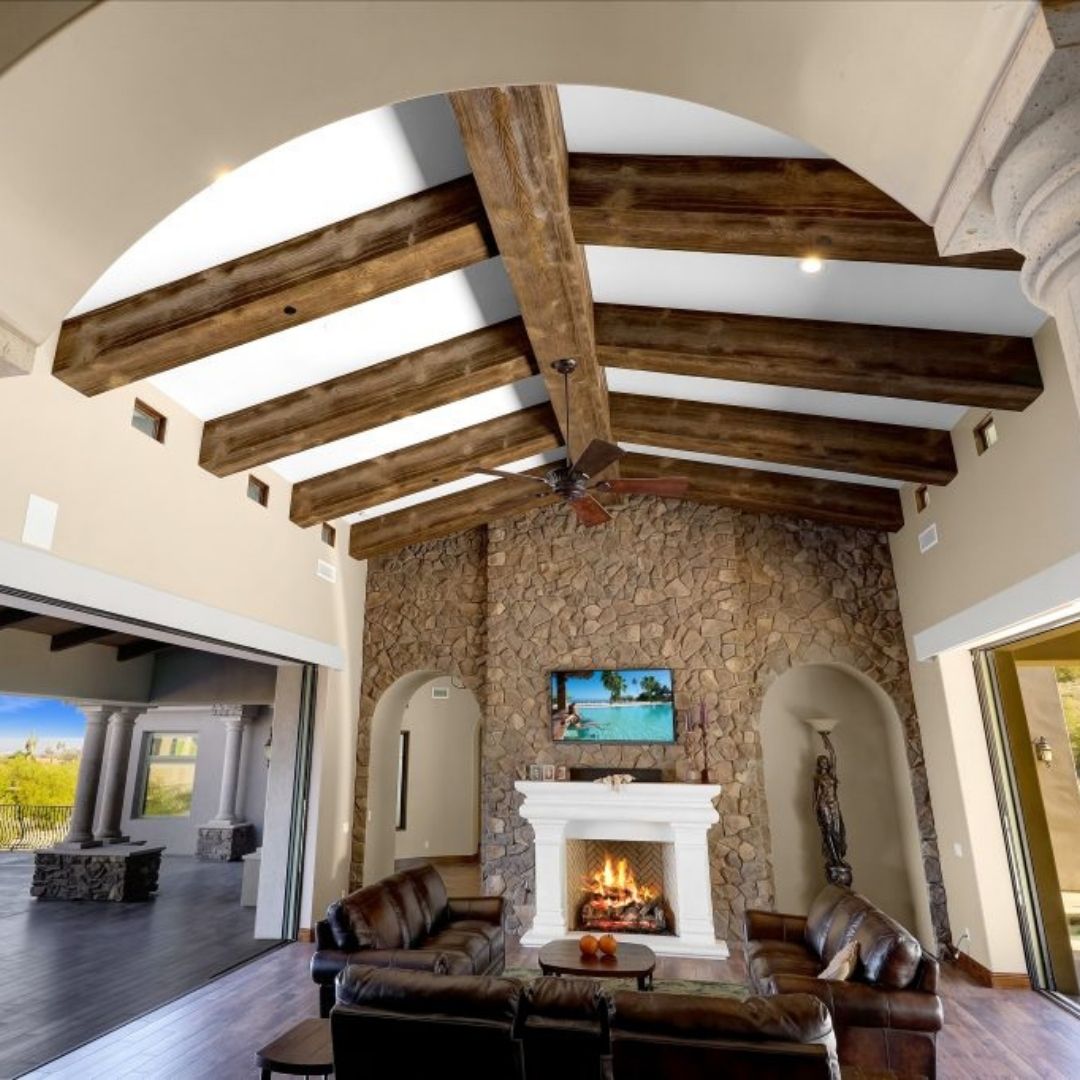 Elevate Your Space with Rustic Faux Wood Beams