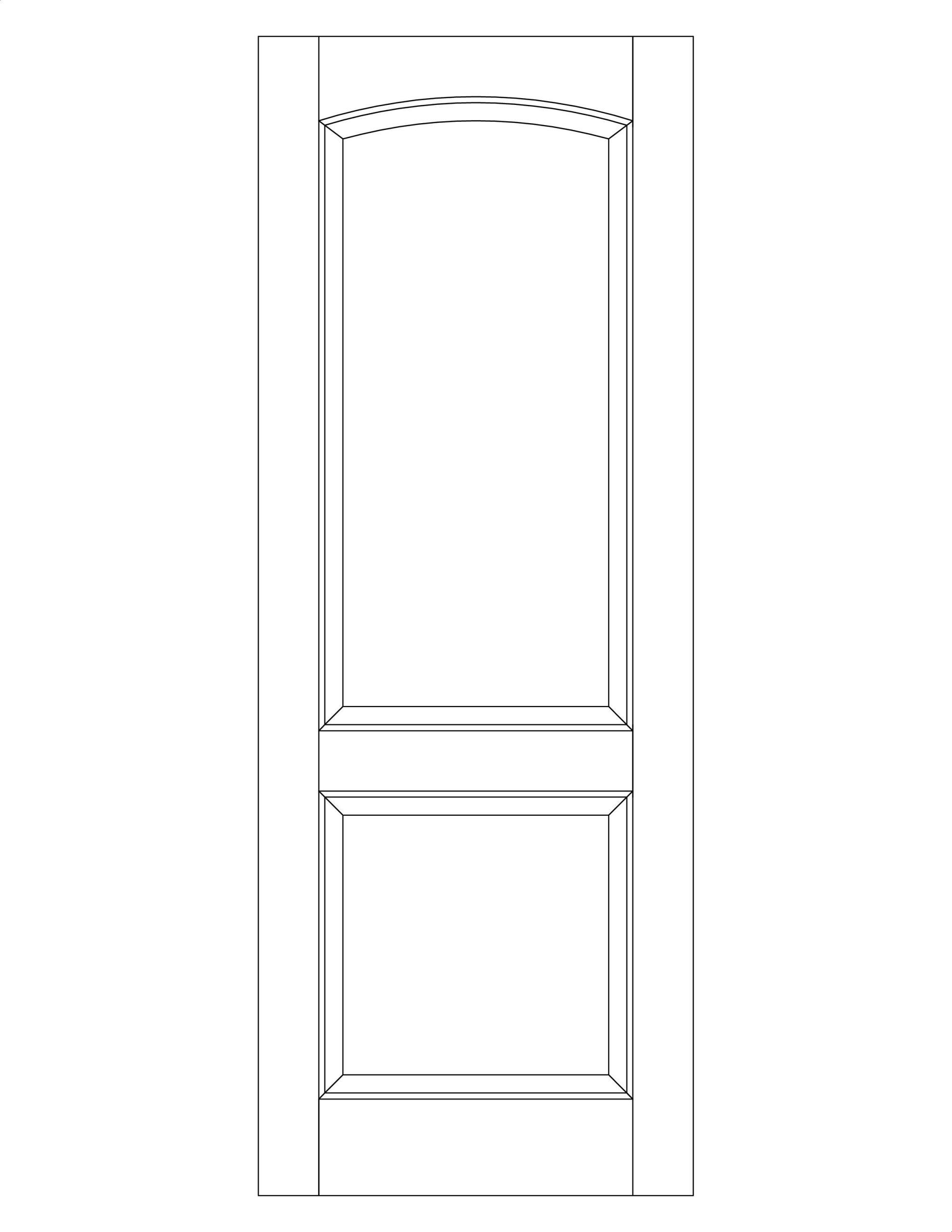 2 Raised Panel Soft Arch