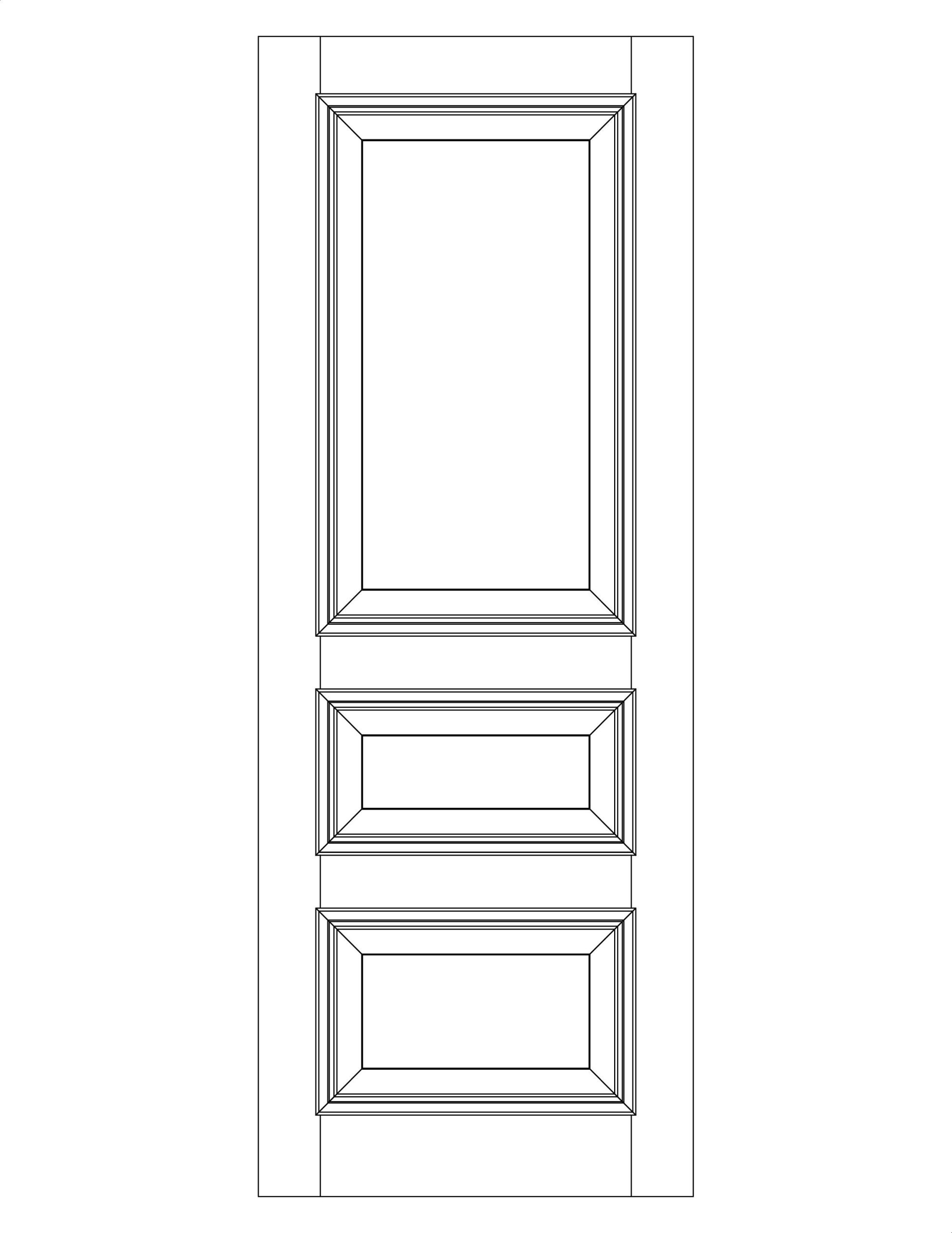 3 Raised Panel with Bolection Moulding