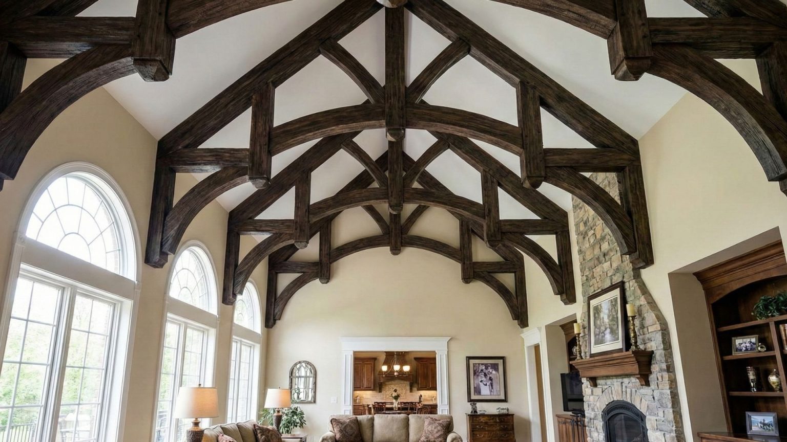 Faux Beams On Vaulted Ceiling | TAFT Independent