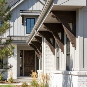 exterior corbels on a home